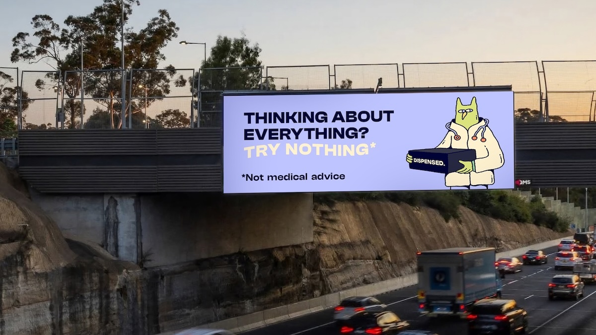 Dispensed 'This Is Not Medical Advice' campaign billboard