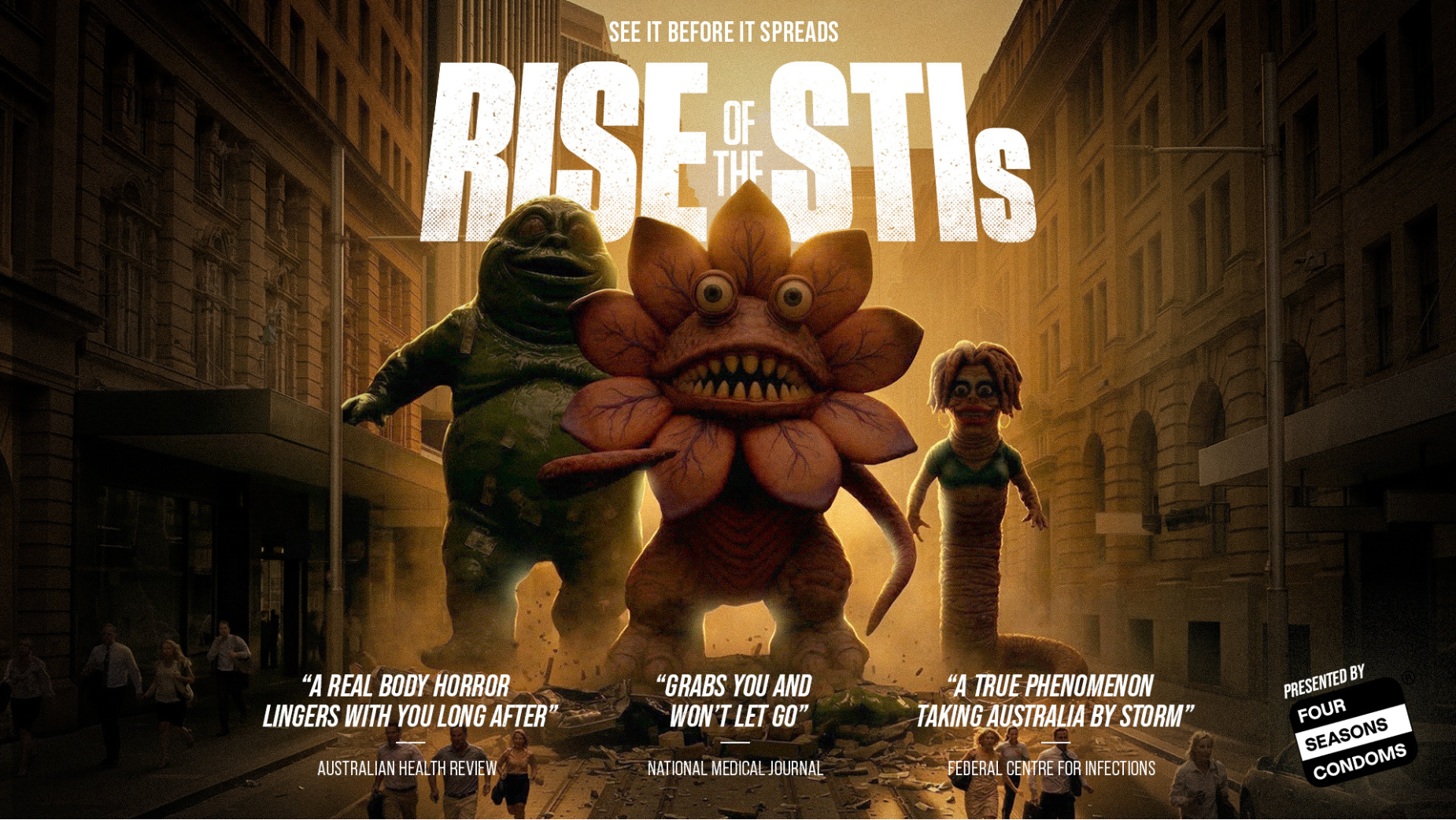 Four Seasons Condoms 'Rise of the STIs' campaign